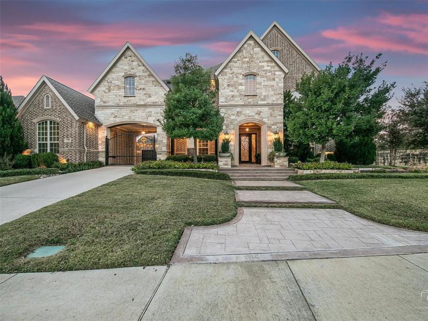 Previous Toll Brothers model home in the desirable Shady Oaks.  Soaring ceilings, grand entry and staircase, beautiful built-ins, hardwood floors, decorative lighting and plenty of room for everyone.  The first floor features a beautiful office with extensive wood details and custom built-ins, formal dining, family room open to gourmet kitchen, pool bath, private guest suite and primary bedroom and bathroom.  The open kitchen with large island, double ovens and gas cooktop make it the perfect space for entertaining family and friends.  Upstairs you will find two bedrooms with a jack and jill bathroom, another bedroom with an attached bonus room complete with built-ins and a HUGE game room, bar and media room.  Enjoy relaxing on the spacious covered patio with a backyard that is waiting for a pool.  The gated driveway leads to a two garage and a separate one car garage. All home  furnishings are negotiable with sale of home and is ready for move in before the holidays!