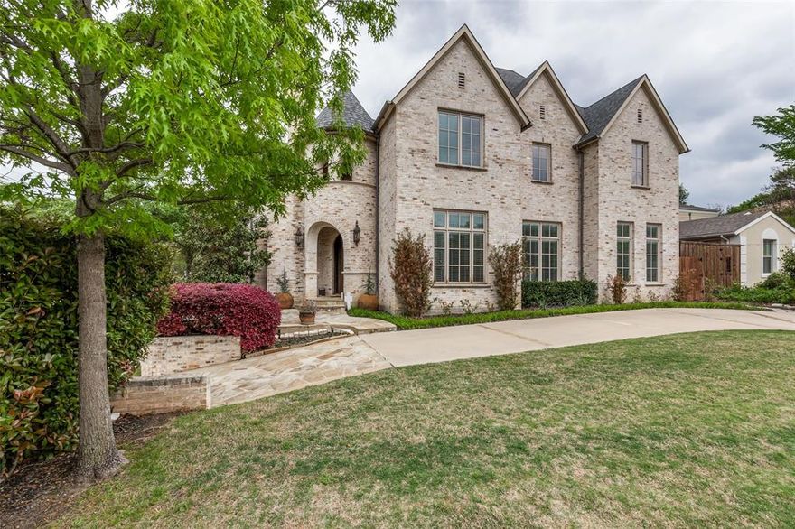 This custom Highland Park ISD home checks all the boxes! Upon entry you are greeted with soaring ceilings, tons of natural light, and the perfect home office with built-ins and a fireplace. The chef's kitchen opens to the family room with fireplace and wet bar. Kitchen amenities include a built-in Sub-Zero refrigerator, Wolf range, pot filler, butler's pantry, breakfast bar, and walk-in pantry. Wet bar has wine cooler, sink, and wine storage room. Huge primary suite with vaulted ceilings, sitting area, jetted tub, frameless glass shower, separate vanities, and large walk-in closet. Outside you find a gated oversized two car garage with newly renovated guest quarters. Guest apartment provides living area, bedroom, kitchen, and a full bathroom. This home is also listed for lease at $12,000 a month.