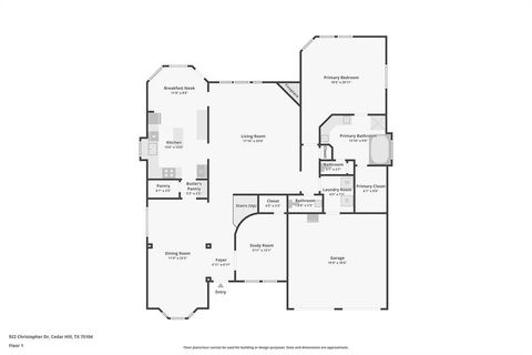 Tiny photo for 922 Christopher Drive, Cedar Hill, TX 75104 (MLS # 21100007)