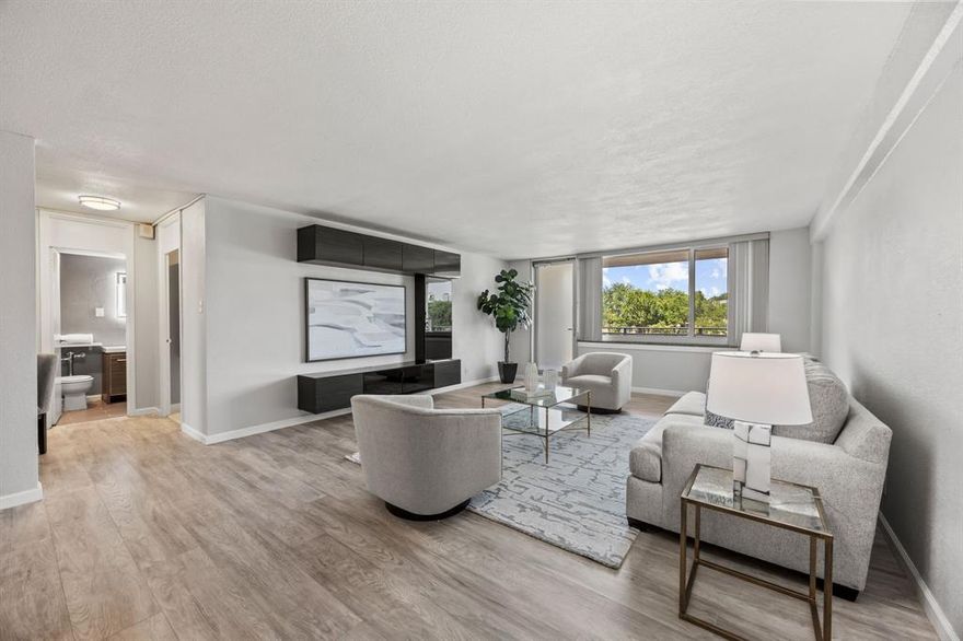 Welcome to a truly exceptional living experience at 3883 Turtle Creek Boulevard, Unit 317, in the heart of Dallas, TX. This one-bedroom, one-bathroom condominium is thoughtfully designed to combine modern updates with serene views, offering an ideal urban retreat. Step inside to discover a spacious and inviting layout. The kitchen is a delight, featuring sleek granite countertops and stainless steel appliances. The living area is enhanced with elegant wood floors and custom TV wall cabinets, providing both style and functionality. One of the standout features is the expansive balcony, where you can unwind. The condo also boasts a dedicated desk area with additional closet space, catering to your storage needs. The bathroom is updated with a modern tiled shower and a chic vanity. Situated in a desirable downtown location, this condo offers easy access to the best of Dallas.  It’s an oasis of tranquility amidst the vibrant cityscape. HOA DUES include: Electricity, Water, Gas, Cable, Security, Trash, Sewer, and General Structure Insurance. The condominium complex has amenities, including a pool, hot tub, Valet, Gym, Sauna, Reading room, Conference room, and BBQ Area, designed to enrich your lifestyle. Situated within close proximity to Turtle Creek Park, Katy Trail, West Village, Turtle Creek Village, in the heart of Dallas, with shopping, world-class restaurants, and ultimate city living. Schedule a tour today!...