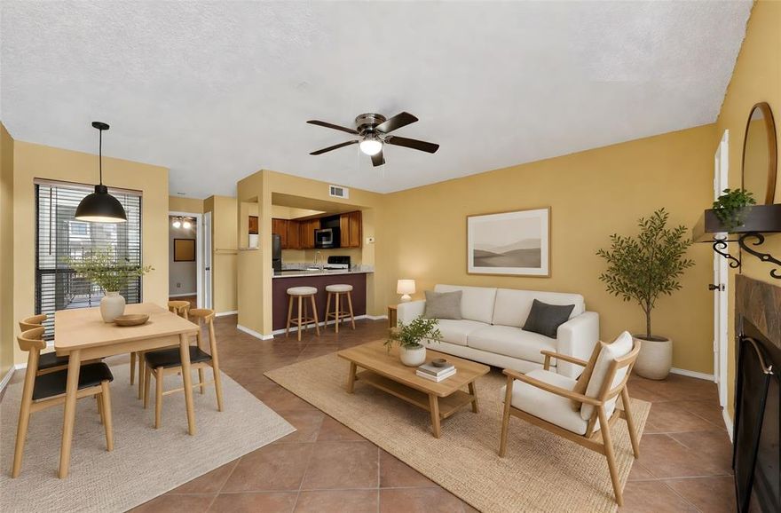 Welcome to University Park Condominiums, where location, lifestyle, and value come together in the heart of Fort Worth. This fantastic 1-bedroom, 1-bath condo overlooks the pristine community pool and offers a unique, roomy floor plan designed for comfortable everyday living. The spacious living area feels private and secluded while still providing beautiful views of the pool, outdoor seating areas, and mature shade trees just outside your door.
Recent updates include new granite countertops along with newer bathroom and flooring improvements, while still leaving opportunities to personalize the space and make it your own. The gated and fenced community is well-lit and currently undergoing major exterior enhancements including updated siding, fresh paint, and landscaping, bringing a fresh modern feel to the complex.
Residents enjoy access to the beautiful pool, year-round hot tub, grilling areas, and peaceful outdoor gathering spaces. Located in one of Fort Worth’s most desirable areas, this condo offers quick access and walking distance to the Cultural District museums, 7th Street dining, shopping, nightlife, UNTHSC, and is just minutes from TCU. Whether you are looking for a primary residence, investment opportunity, or low-maintenance lifestyle, this condo is an incredible opportunity in an unbeatable location.