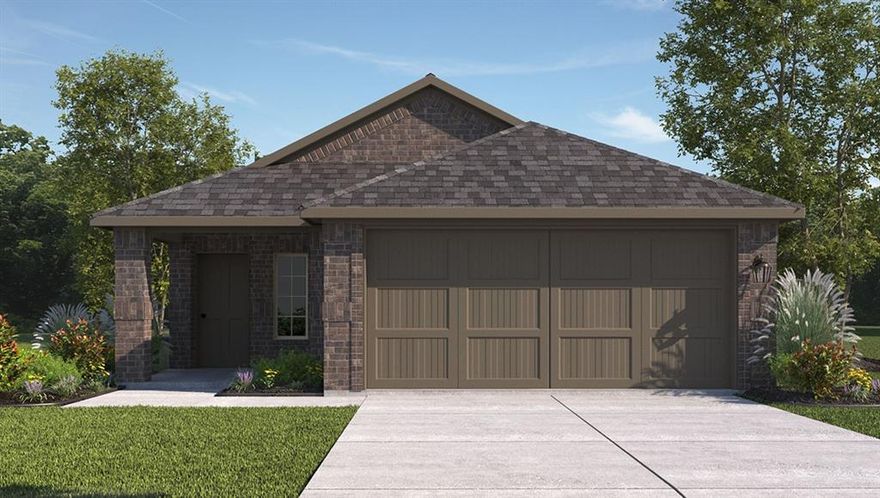 New phase now selling! D.R. Horton America's Builder since 2002 is excited to serve as your home builder in the fabulous unique master planned community of Springhill South in Boyd, with an estimated Spring Completion! The Amber-elevation E is a charming one-story home featuring 3 bedrooms, 2 baths, and 2-car garage. The front porch opens to the entry foyer leading to a gourmet kitchen which includes granite counter tops, stainless steel appliances with gas cooking range, and an open concept floorplan with the kitchen flowing to the dining room and living room. The first bedroom features an attractive en-suite bathroom with cultured marble vanity countertop, large shower, and walk-in closet. Additional features include: tankless water heater; Luxury vinyl flooring at Entry, Hallways (per plan), Kitchen-Breakfast, Utility and Bathrooms; cultured marble vanity tops in all bathrooms; and full yard sod, landscaping and irrigation. This home includes the America's Smart Home Technology base package. Using one central hub that talks to all the devices in your home, you can control the lights, thermostat and locks, all from your cellular device. Community Pool, Cabana, mobility friendly walking paths, Park, basketball court.