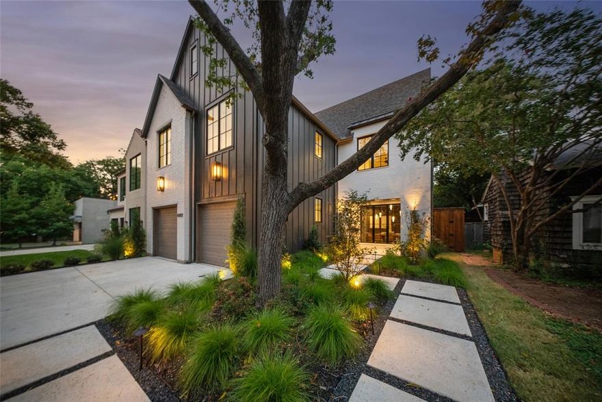 Experience unparalleled luxury in this exceptional new build, situated in the highly sought-after Briarwood neighborhood of Dallas, TX. Thoughtfully designed with both elegance and functionality in mind, this exquisite residence features a private study with a fireplace, soaring vaulted ceilings, a first floor primary retreat, a spacious game room, flex room and designer finish-outs throughout. Nestled among mature trees, the home offers a perfect balance of sophistication and warmth, creating an inviting atmosphere ideal for both entertaining and everyday living. With superior craftsmanship and impeccable attention to detail, this stunning home is a rare opportunity to own a masterpiece in one of Dallas’s most desirable communities.