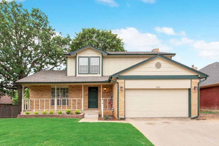 What a GREAT FIND in a GREAT LOCATION!!! This split level home with a BASEMENT IN TEXAS has updated counters in the kitchen and has so much to offer!  You can entertain with a pool, enjoy a front porch view, have multiple options with the open space in the basement that is finished out and enjoy the mature trees in a quiet neighborhood. With new roof as of March 2026, new water heaters in 2025 and HVAC systems new in 2024- this is a hidden gem that you DO NOT want to pass up on.  Basement adds an additional about 1250 sq ft of space.  Come check it out today!