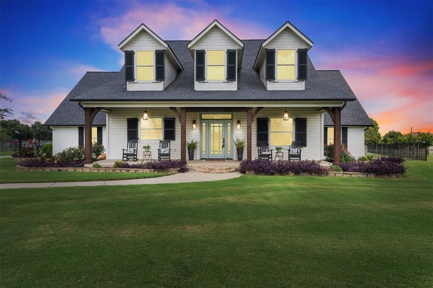 Luxury living on a quiet cul-de-sac in Haslet with no HOA.

This beautiful home sits on 1.27 acres in a serene double cul-de-sac and offers exceptional space, privacy, and custom design. The property features a private gated driveway and a three-car garage.

Inside, you’ll find a flexible floorplan with four bedrooms, three full baths, a dedicated office, and an oversized game room. The interior has recently been repainted, and warm upscale finishes enhance every room, including real hardwood floors, updated lighting throughout, and a striking custom fireplace and mantle.

A private water well means you’ll enjoy no water bill, keeping monthly expenses low while giving you the freedom to invest in what matters most.

The expansive lot provides ample space to build your custom pool, outdoor living area, or workshop. This rare combination of space, comfort, and flexibility is hard to find in Haslet. Don’t miss your opportunity to make this one-of-a-kind property yours.