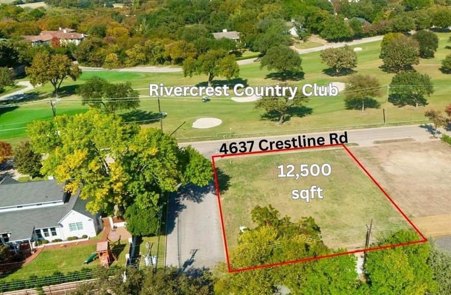 An extraordinary opportunity awaits in the heart of Fort Worth’s most coveted neighborhood. Perfectly positioned on a desirable corner lot, this prestigious homesite sits directly across from Rivercrest Country Club in the esteemed Chamberlain Heights community. This is your chance to craft a truly remarkable custom residence surrounded by timeless architecture and a sense of enduring elegance. Enjoy the unmatched convenience of this prime location — just moments from the historic bricks of Camp Bowie, fine dining, boutique shopping, and the cultural energy of downtown Fort Worth. Rarely does a lot of this caliber become available, offering both prestige and possibility in one of the city’s most distinguished settings. Whether you’re a discerning homeowner or visionary builder, this property presents the perfect canvas for your next masterpiece.