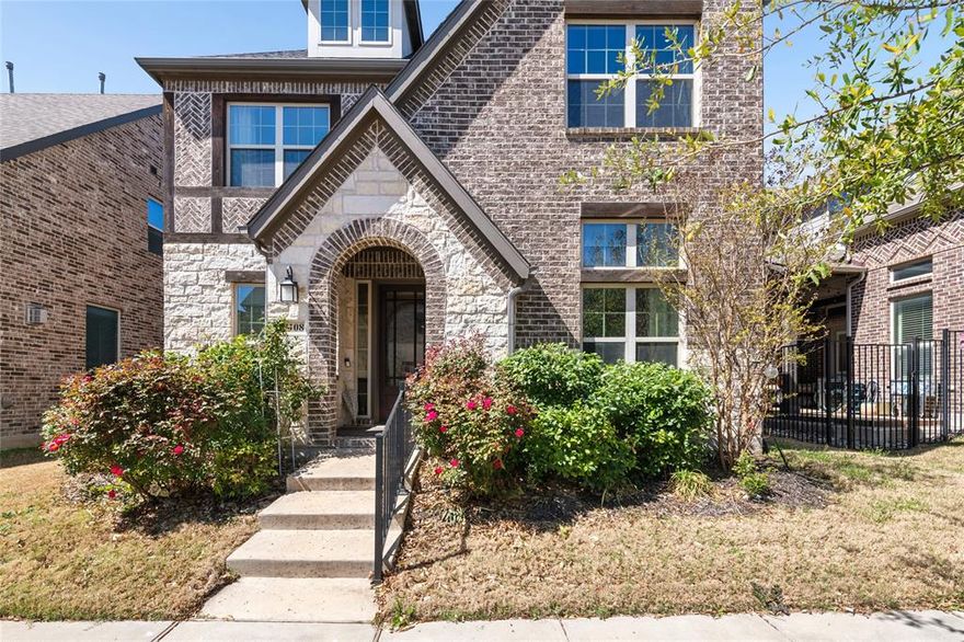 Elegant 4BR, 3.5BA Ashton Woods home in sought-after Southern Hills, zoned to Frisco ISD. Open layout with study and game room, quartz kitchen with stainless appliances, hardwood floors, and gas fireplace. Spacious primary suite with spa bath. Features covered porch and patio. Close to highways, shopping, dining, and top schools.