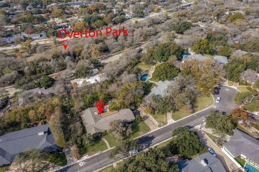 Rare opportunity on one of the area’s most coveted streets in Overton Park. This expansive cliffside lot offers dramatic setting, privacy, and new construction home potential. The property currently has existing home on lot, but will be demolished due to property fire. Pictures reflect previous home prior to fire and demolition, but offer a view of how future home could be positioned on lot.