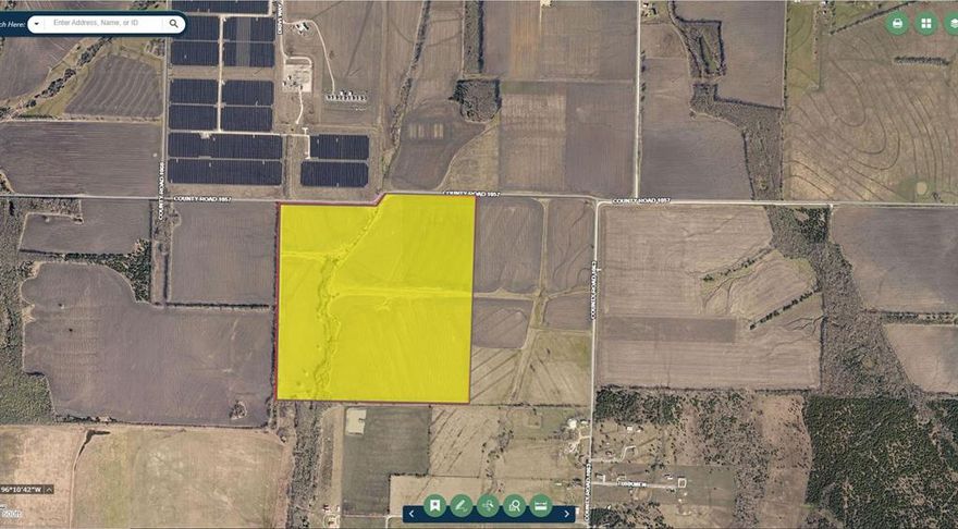 A FANTASTIC INVESTMENT OPPORTUNITY IN GREENVILLE, TX.
GROWING AREA WITH MAJOR HOME BUILDERS AND DEVELOPERS MAKING THEIR MOVES. THIS 119 ACRES WITH 2,117 FEET OF ROAD FRONTAGE OFFERS A GREAT OPPORTUNITY FOR INVESTMENT OR DEVELOPMENT. LOCATED DIRECTLY ACROSS FROM THE SOLAR ENERGY PLANT. NEAR THE FUTURE GREENVILLE LOOP EXTENSION, SEE THE THOROUGHFARE PLAN. 
THIS PARCEL IS LOCATED NEAR A CORNER OF CR 1057 AND CR 1063, LESS THAN 2 MILES NORTH OF HWY 380 AND APPROX 1.5 MILES TO HWY 69. FAST AND EASY ACCESS TO DOWNTOWN GREENVILLE, ALL MAJOR RETAIL, AND NEW SHOPPING CENTERS. WITH THE CITY RAPIDLY EXPANDING AND WELCOMING NEW DEVELOPMENTS, IT WOULD BE IDEAL FOR LAND-HOLD INVESTMENT, RESIDENTIAL SUBDIVISION, OR INDUSTRIAL USE WITH CLOSE PROXIMITY TO TWO HIGHWAYS ENSURES GOOD THOROUGHFARE CONNECTION. 
LOCATED IN ETJ, WITH NO CITY TAX AND NO ZONING, IT OPENS ENDLESS POSSIBILITIES FOR USE AND DEVELOPMENT. WATER and ELECTRIC IS BY THE ADJACENT LOT at FM 1063 & FM 1058.
FLAT TERRAIN, NO FLOOD, NO RESTRICTIONS.  
LOCATED ONLY A FEW MINUTES FROM -THE GREENBELT- ONE OF THE NEW PROJECTS BRINGING COMMERCIAL, RETAIL, A NEW MARRIOTT HOTEL, MULTIFAMILY, AND HUNDREDS OF NEW HOMES.