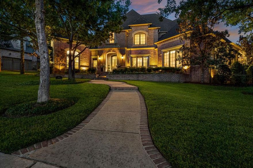 Fall in love with the seamless blend of elegant updates and timeless design in this Scott Simmons crafted home surrounded by trees, featuring a pool, spa and bocce court. Each room is a blend of comfort and sophistication with designer wallpapers, bespoke fixtures, hardwood floors, rich painted cabinetry and quartz counters. The private study, living and dining connect to the kitchen and family room via a wide foyer and extensive butler’s pantry - perfect for entertaining plus a powder bath for guests. A wall of windows floods the two story kitchen illuminating the large island. The covered patio offers an enchanting setting for al fresco dining, cozy evenings at the fireplace or a game of bocce. The 1st floor primary is warm and inviting while on the opposite end of the house you’ll find an additional bedroom suite and laundry room. Upstairs you’ll find a game room, 3 unique bedrooms, each with direct access to a J&J bath. See Updates list; EV charger,IR Roof '21, water heaters,AC etc