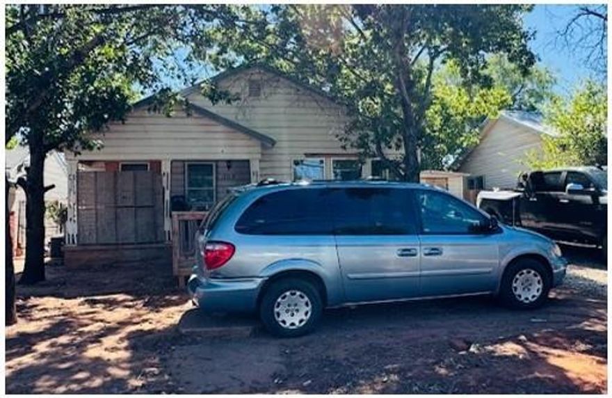 Great investment or first-time buyer opportunity near ACU! This 3-bed, 1-bath home offers 1,384 sq ft of living space with a metal roof (approx. 10 yrs old) and storm cellar. The garage has been converted into a third bedroom and utility room. Home features hardwood floors throughout, no carpet! Plumbing and electrical updated in 2020. Kitchen includes newer cabinets; floors and countertop need finishing touches. Two bedrooms and kitchen need flooring installed. Spacious rooms and solid updates make this a great value with plenty of potential!