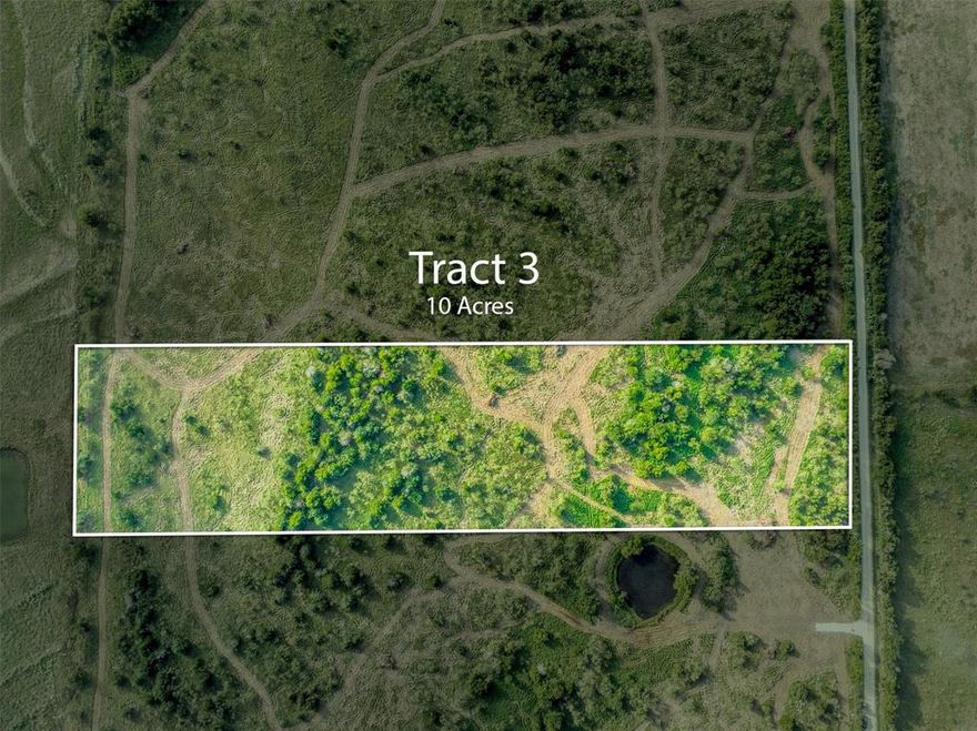 This 10-acre tract includes over 10 feet of elevation change, offering an ideal site for a future homesite. Approximately 80% of the land is open, improved pasture with native grasses, while the remaining 20% is covered with native hardwoods and brush motts. This combination provides both excellent grazing potential and quality wildlife habitat. The pasture supports strong native grasses, while the wooded sections contain a healthy stand of native hardwoods common to Limestone County. Horn Hill Acres is fenced on three sides with 5-strand barbed wire. With the right offer, the seller is willing to split the cost of completing the missing fence line.
Electricity is available at the road. Area water wells average 500–600 feet in depth with yields of 40–45 GPM. A water study has been completed on this property, confirming ample water availability beneath every tract. A full water report will be provided to potential buyers.