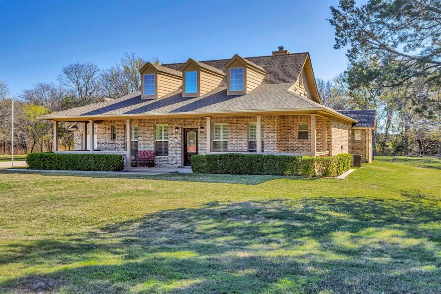 Country living and seclusion within the gated community of White Bluff Resort on Lake Whitney.  Enjoy all the perks of living in a gated community, including two 18 hole golf courses, 4 pools, 3 tennis and pickle ball courts, marina, twenty-four hour manned security entrance and more.  Full use of amenities transfer with sale, including the golf membership.  Golf membership includes 36 rounds of greens fees per year and no monthly fee.  This three bedroom, two bath, two stall garage home is located on .5 acres.  New roof in fall of 2023.  Home is foam insulated for utility efficiency.  Back yard partially fenced for your furry friends. Home backs up to open ranch field creating additional privacy.