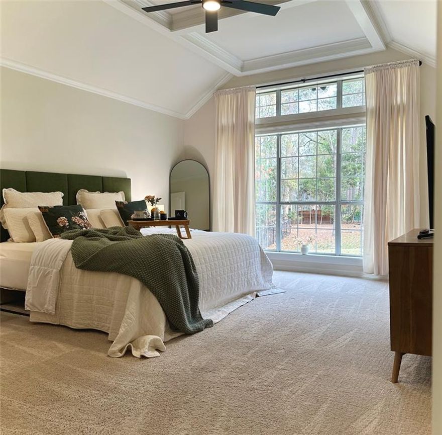 Welcome to Bay Hills — a well-established neighborhood nestled on the banks of Black Bayou. This home is unique in that it has the freshness of a new build but maintains the character and craftsmanship of times past. High ceilings, custom molding throughout, and the builder’s signature curved walls make this home feel charming and timeless.

The entire home has been updated, including tile flooring, carpet in the bedrooms, granite countertops, and fresh paint. The oversized floor-to-ceiling windows let in lots of natural light and blend perfectly with the scenic views of the expansive backyard.

Inside, you’ll find a split-floor plan where the primary bedroom acts as a true retreat. The spa-like bathroom is the perfect place to unwind and treat yourself, but also offers thoughtful storage and tons of character.

The kitchen flows seamlessly into the living area, where the fireplace steals the show. Spend your nights cozied up around the heart of this home, which is layered with custom molding and an elegantly designed mantle.

In the formal dining room, twenty-foot cathedral ceilings elevate the experience. This space is currently being used as a lounge area but could also function as an office or playroom.

Follow the grand staircase upstairs to the fully finished bonus area. This room is more than 600 square feet, with endless potential for customization. The space is currently a multifunctional area acting as a fourth bedroom, office, and home gym — but could also be easily converted into a theater room, a dedicated fourth bedroom, or a mother-in-law suite.

Step outside into a vast backyard full of mature trees and scenic views. Sit beneath the lit pergola and appreciate the nature that is a rare find in a neighborhood setting like this one.

And still, the current owners will tell you the best part of this home is the community itself. Book a showing and come experience why Bay Hills is so special.

Home owner is a licensed realtor.