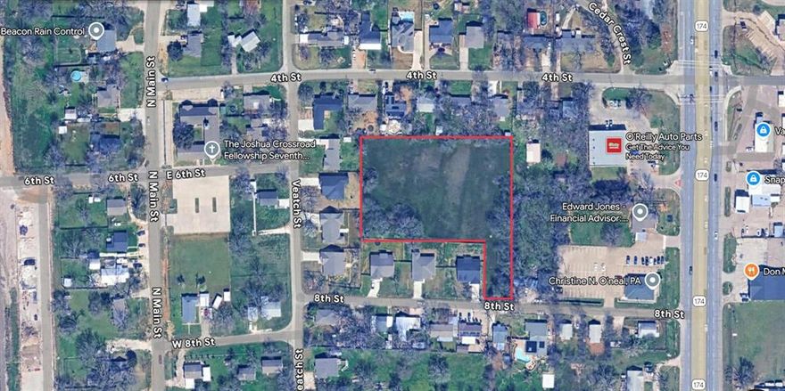 Residential 10,000sf lot property for sale. 
City will allow 8 houses to be built her per current zoning. 
Owner has met with city and had the conceptual design plans conditionally approved (pending city council meeting) for a Planned Development of 18 Town Homes. Documents in Transaction Desk.