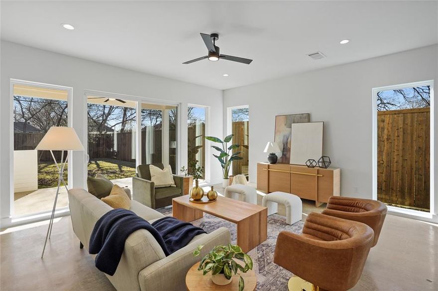 Live in style at 5308 Terry Street, a sleek, light-filled modern home tucked into one of Dallas’s most vibrant and connected neighborhoods. Just steps from the Santa Fe Trail, Tenison Park Golf Course, and minutes from Deep Ellum, Lower Greenville, and White Rock Lake, this home offers the perfect balance of urban energy and outdoor ease.

Inside, you'll find 3 spacious bedrooms, 2 full bathrooms, half bath, and over 2,000 square feet of thoughtfully designed space. The open-concept layout features clean architectural lines, high ceilings, and modern finishes throughout. The kitchen is a standout, featuring stainless steel appliances, quartz countertops, a massive pantry, and seamless flow into the main living area, ideal for both entertaining and everyday life.

Each bedroom includes a walk-in closet, with ample storage and private space to unwind. The backyard provides a private escape, perfect for quiet mornings, weekend grilling, or a little outdoor breathing room.

This is elevated East Dallas living, refined, connected, and move-in ready!