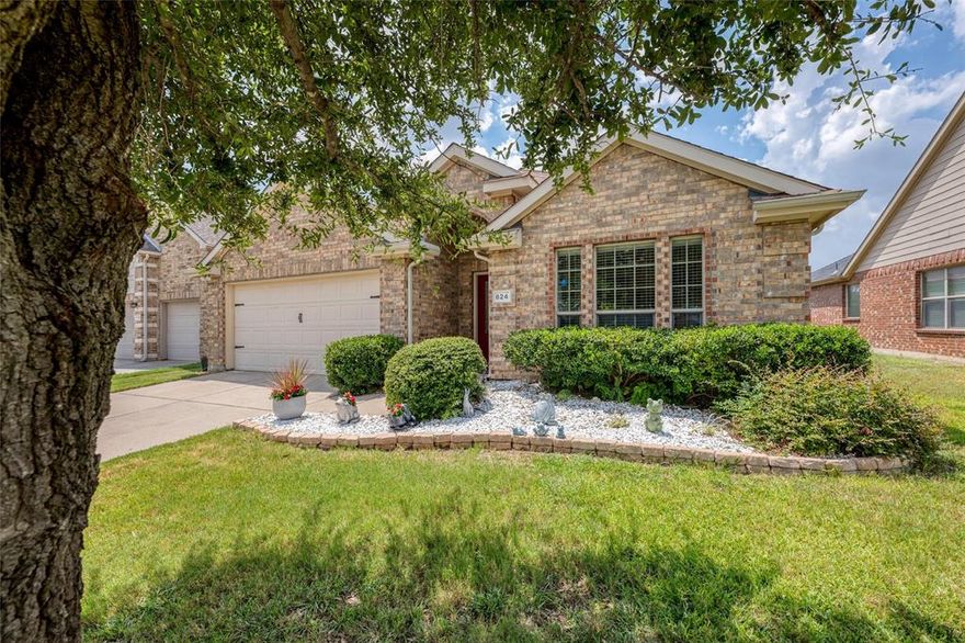 This immaculate, move in ready 3 bedroom, 2 bath home with a private study offers the perfect combination of location, comfort, and style. Nestled in a prime spot backing to a serene greenbelt with a park, and directly across from the golf course, this property offers tranquil views in every direction. From the moment you arrive, the gorgeous curb appeal draws you in. Inside, you’ll find beautiful laminate wood floors, designer lighting, and fresh, modern paint. The open floor plan flows effortlessly, with a spacious kitchen featuring abundant cabinetry, a large dining area, and a welcoming living room, all overlooking the lush green space behind the home.The generous primary suite boasts a fabulous ensuite bath, while two additional bedrooms offer comfort and versatility. Enjoy relaxing or entertaining under the covered pergola, complete with pull-down shades and peaceful views of the greenbelt. Recent updates include a new HVAC system (2022), roof, and water heater, giving you peace of mind for years to come. Residents enjoy top tier neighborhood amenities, including a community pool, parks, walking trails, and golf access, all just steps away. Conveniently located near schools, shopping, and dining, this beautifully updated home is truly turn-key and ready for its next chapter.