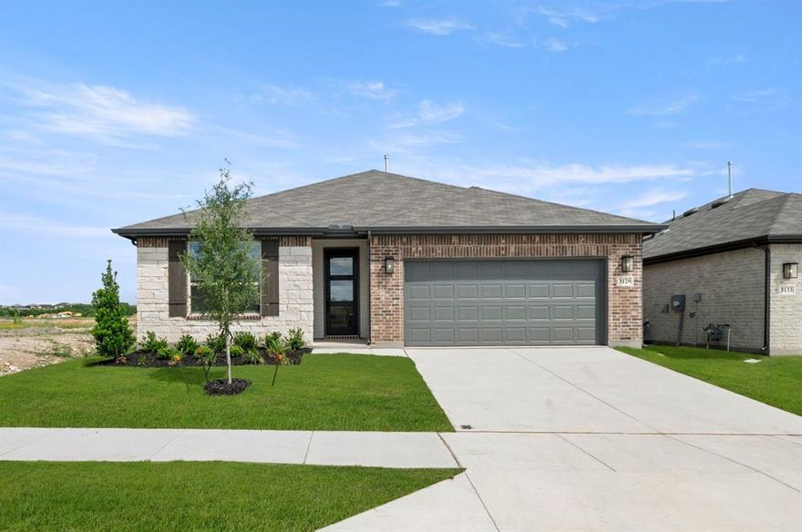 MLS# 21152968 - Built by HistoryMaker Homes - Ready Now! ~ LONE STAR SALES EVENT - Texas-Sized Savings on Move-In Ready Homes - Get 4.99% Fixed Rates, up to $15,000 toward Closing Costs, and a FREE Move-In Package including fridge, washer, and dryer for a limited time only! This stunning single-family residence in the desirable Palmilla Springs subdivision offers a spacious layout with 1,807 square feet of thoughtfully designed living space. This traditional home features four primary bedrooms and two full bathrooms, ensuring ample comfort for everyone. The inviting open floorplan showcases a modern kitchen equipped with a kitchen island, and a pantry, perfect for culinary enthusiasts. Enjoy cozy evenings in the living area, while the dedicated dining space is ideal for entertaining. Additional highlights include a two-car garage, energy-efficient heating and cooling systems, and durable tile and carpet flooring. Located within the Fort Worth ISD.