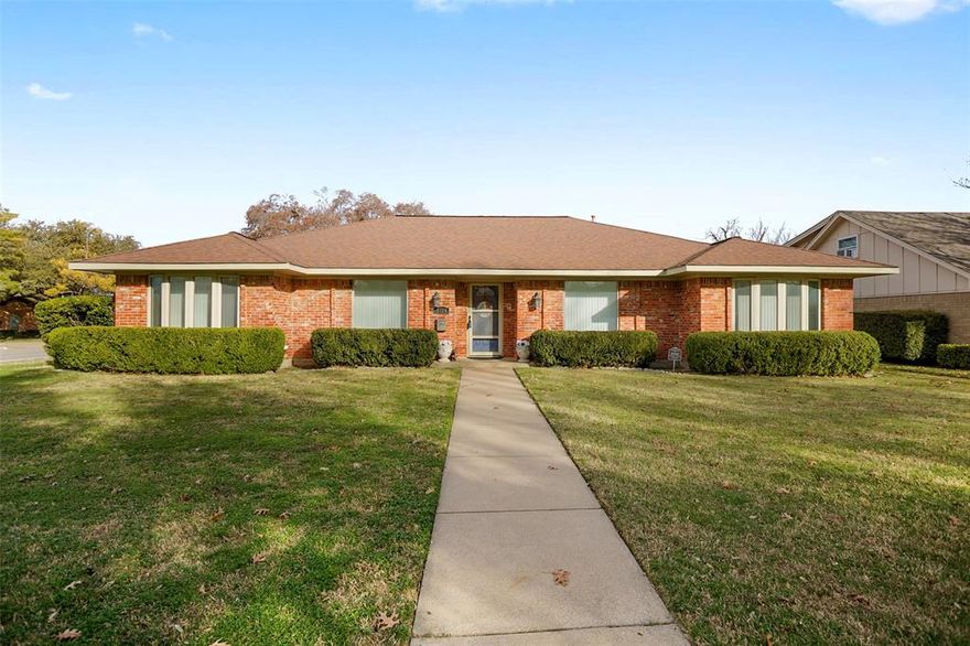 Welcome home to this well-maintained 4-bedroom, 3-bath residence in the desirable Wedgwood addition, offering a thoughtful layout and inviting spaces designed for both everyday living and entertaining.
The open living concept creates an easy flow throughout the main living areas, anchored by a cozy brick gas log fireplace that adds warmth and character. Natural light fills the home, highlighting the neutral palette and comfortable finishes that make this space feel instantly welcoming.
The kitchen is both charming and functional, featuring corner bench seating that lends a casual, family-friendly touch and opens seamlessly to the dining area. A bay window in the dining space brings in abundant natural light, making meals and gatherings feel bright and connected to the outdoors.
The primary suite serves as a peaceful retreat with generous space, while the additional bedrooms offer flexibility for guests, home office needs, or growing households. Bathrooms are well appointed with ample counter space and storage, enhancing day-to-day convenience. 
Step outside to a backyard designed for entertaining and relaxation. The covered patio overlooks an in-ground pool, creating the perfect setting for summer gatherings, weekend barbecues, or quiet evenings at home.
Located in an established neighborhood with mature surroundings, this home combines comfort, functionality, and outdoor living in one complete package.  Close to shopping and hwys. This one won’t last long—don’t miss your opportunity to make it yours.