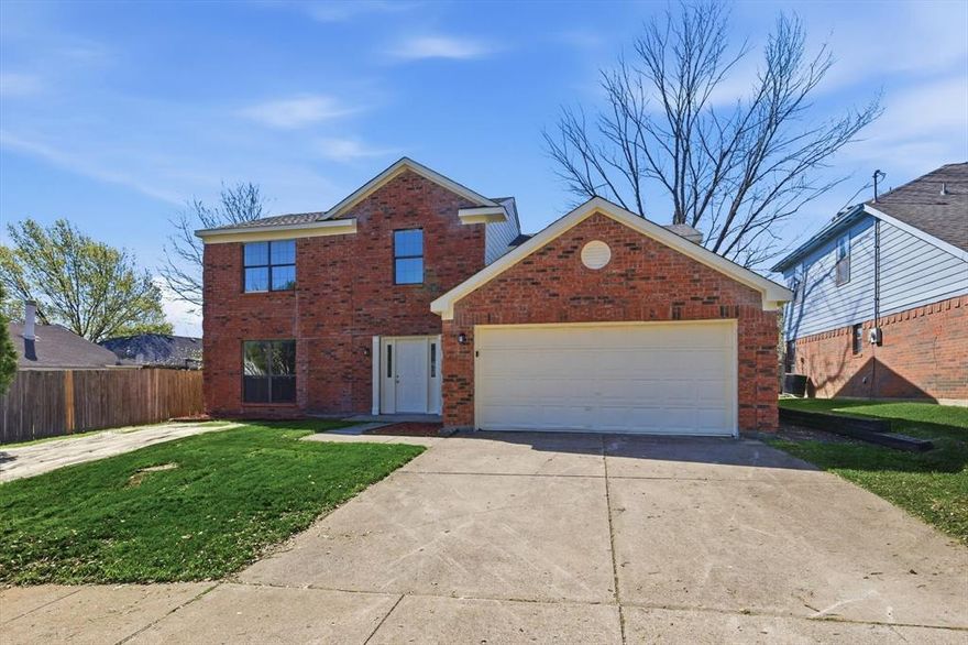 Come see this beautiful 2 story updated home!! Featuring 4 bedrooms and two and a half bathrooms with two living areas, Large Master with huge bathroom and walk in closet, New flooring, lighting,  paint and appliances as well as updated bathrooms and kitchen!! New Roof! Foundation repaired with lifetime foundation warranty!