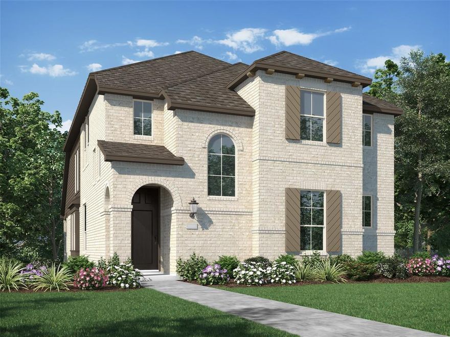 Our model home floorplan, this home is tastefully upgraded with a white brick exterior, neutral interior colors with knotty alder cabinets, matte black door hardware & plumbing fixtures.  Tasteful upgrades such as a freestanding tub, built-in appliances with a 5-burner gas cooktop, 8' interior doors, and many more designer touches.