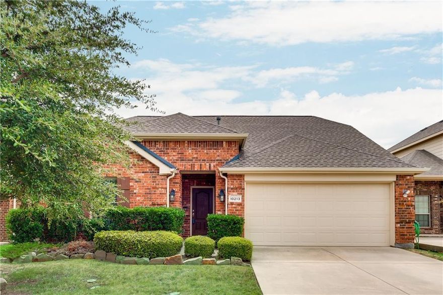 Ready to move in! This gorgeous single story 4-bedroom, 2-bath home in the desirable Reserve at Westridge features brand new vinyl flooring and is located in highly sought after Frisco ISD. Designed for both comfort and entertaining, the open floor plan offers a bright, spacious living area with wood floors and a stunning cast-stone fireplace. The light-filled kitchen boasts granite counter tops, a gas cook top, stainless steel appliances, 42-inch cabinets with accent lighting, and a large pantry. Enjoy generously sized bedrooms, a covered back patio, a large fenced backyard, and a 2-car garage. Community amenities include four pools, parks, a clubhouse, and water slides, offering resort-style living at its best!