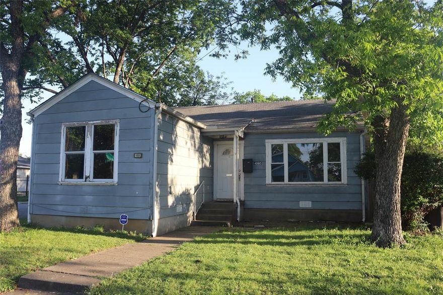 Welcome to 4060 Mt. Vernon! This 3 bedroom, 2 bath home has *original hardwood floors!* On a corner lot. The kitchen was remodeled a few years ago. Your inner chef will love the gas range. *All windows* in the house have been replaced. *AC installed in 2024* *Insulation in attic done in 2025. There's even a dedicated space for a stackable washer dryer. 
Enjoy coffee on the covered back deck which overlooks a private back yard. The detached garage has a one car bay while the other side is a finished room. Great for an office, exercise room, or man cave. The house needs paint and a few loving touches and is priced accordingly. More photos coming soon!