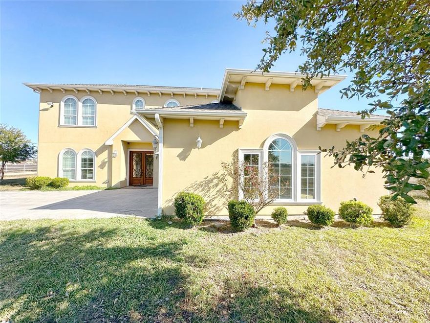 Welcome to this stunning 8-acre ranch, offering the perfect blend of luxury and country living. This spacious 2-story home features 4 bedrooms, including a private mother-in-law suite, and 4 ½ baths. With natural light pouring through large windows and soaring cathedral ceilings, the open-concept design is both bright and inviting. Step outside to enjoy the serene outdoor patio area, ideal for entertaining or relaxing in your own private retreat. The property also includes horse stables, a large barn for storage or workshop space, and a long, private driveway that leads to a 2-car garage.

Please note, this property is being subdivided from the original tax parcel, and only 8 acres will be sold. Located in a quiet and peaceful area, this home provides the ultimate in privacy and tranquility while still being close to all conveniences. Whether you’re an equestrian enthusiast or simply seeking a spacious, peaceful retreat, this ranch is truly a must-see!