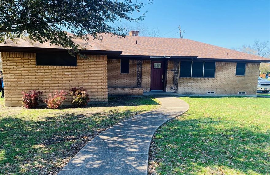 Schedule your appointment today to see this Spacious, Ranch Home on a large corner lot. Conveniently located near shopping and restaurants and some of the best schools in Lancaster. Enter through the front door to a beautiful tiled entry and fresh paint throughout. Recent upgrades include crown molding, all Popcorn Texture has been removed and replaced with new updated textured ceilings and walls, recessed lighting, updated electrical outlets, and ceiling fans in family room and all bedrooms. As well as wood, tile and waterproof vinyl flooring. A versatile flex space could be an additional living, dining or office. You decide. The large family room features new floors, a wood burning fireplace, built-in bookshelves, and the recessed lighting that continues into the kitchen. The bedroom wing includes the original wood floors and an updated hall bath with a large walk-in shower and sliding glass doors. The primary bedroom offers a separate vanity area, a walk-in closet and an en-suite. The huge backyard backs up to a greenbelt for added privacy and is perfect for relaxing, playing, and entertaining. Home is sold as-is.