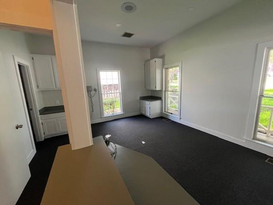 Newly renovated medical office building across the street from Wilson N. Jones hospital.  Building has 9 exam rooms, 5 bathrooms (one with shower) reception area, check-in space kitchen and an open area (800sf) upstairs.  Great location, great building with hardwood floors and newly remodeled.