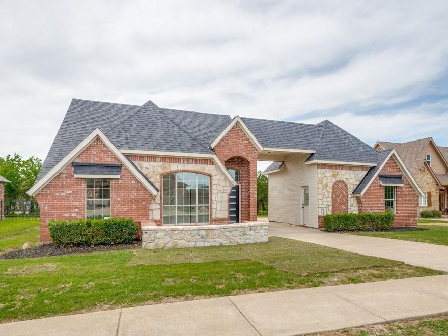 Updated 4 Bedroom Home in Quiet & Well Maintained High Point Estates! Greeted w Drive Through Breezeway, Wood Look Tile Throughout, Fresh Paint, Solid Surface Countertops Throughout & Shower Enclosures. Open Concept Floorplan featuring Vaulted Ceilings in Family Room, Breakfast Bar, SS Appliances & Decorative Lighting. Owners Retreat has Recessed Ceiling w Beams & Ensuite Bath...Dual Sinks, Frameless Walkin Shower & Walkin Closet. Split Bedroom Floorplan offering 3 Additional Secondary Bedrooms & Full Bath. Serene Covered Back Porch w Raised Flower Bed & Fire Pit give you Space between your Neighbors to give the feel of Country Life Feel. Home has been Completely Remodeled & Updated...New Roof, Fresh Paint, Flooring, Countertops...You Name It!