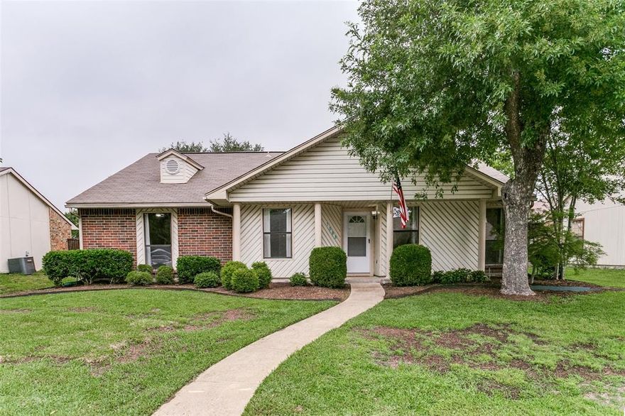 Rare opportunity to own a 4 bedroom home in this well established Timber Bend neighborhood. Convenient to Hwy 75 yet far enough away from the traffic.  4th bedroom is separate from the rest and has the perfect set up for a home office. Upon entering the home you come  in to a very large open living area with the dining area attached behind it. Custom rug that sits on top of the wood floor in living room  is available in garage in case you prefer carpet.  Kitchen has lots of additional cabinets and storage and beautiful granite countertops.  Refrigerator stays as well.   Newly replaced quartz countertops in both bathrooms and fresh paint.  Good size walk in-closet in master .   So much shopping close by such as Allen Premium Outlets, HEB, The Village and so many restaurants too.  Outdoor enthusiasts you will love the hike and bike  trail system that is easily accessible in the neighborhood and connects to the surrounding cities and goes for miles. Seller has taken extra care of this home as it was one of their personal children's first home.