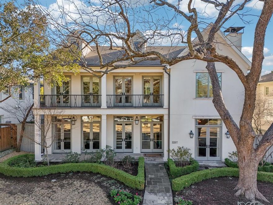 **Multiple offers received. Seller requests highest and best by Saturday, Mar 1 @ 6PM** Stunning, gracious home situated on a 70 x 160 lot in University Park. The light and bright 14 x 11 foyer is flanked by a dining room with attached butlers pantry and an office with built-ins and fireplace. Off the office is a wet bar with ice maker and walk-in, temperature-controlled wine storage (approximately 400 bottles) which opens to the family room which boasts built-ins, a fireplace, and floor to ceiling windows overlooking the backyard. The family room opens to the breakfast room and chef's kitchen. Kitchen amenities include: soapstone counters, a generous island, built-in refrigerator, double ovens, gas cooktop, and a walk-in pantry with room for a refrigerator. Completing the downstairs are a guest suite with full bath; mudroom with built-in desk and locker storage; and two powder baths. Upstairs the primary suite offers room for a sitting area, fireplace, dual vanities, a soaking tub, separate shower, heated floors, and large walk-in closet. Also upstairs are three ensuite bedrooms, each with a walk-in closet. A gym, a game room with adjacent half-bath, a utility room, a flex space (15 x 7 landing), and an unfinished third floor with full staircase round out this thoughtfully laid-out home. Backyard features include a covered patio with motorized screens, fireplace, sparkling pool with attached spa, built-in grill, and turfed yard. Oversized garage with built-in workbench and epoxy flooring.