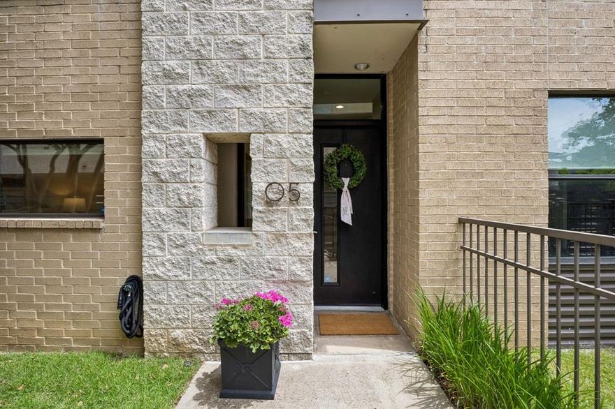 Set in the SOHIP–Turtle Creek area, this modern townhome unfolds across three levels with a layout that balances privacy and connection. Located in one of the most walkable neighborhoods. Close to Al Biernat's Edie V's and the Katy Trail. Clean lines, high ceilings, and natural light shape each space. The first floor introduces a flexible bedroom with an ensuite bath, suited for guests or a quiet workspace. The main living level is on the second floor. There, the kitchen anchors the space with stainless steel Bosh appliances and gas cooking. This unit was designed by renowned architectural firm Good Fulton and Farrell. It was the model home that features natural light throughout an open floorplan, high ceilings, an attached 2 car garage, a spacious primary suite with sitting area. The private rooftop deck sets an extraordinary stage for coffee, toasts and dinner parties under the stars. This home is a peaceful retreat. 2 new HVACs and hot water heater make this unit move in ready.