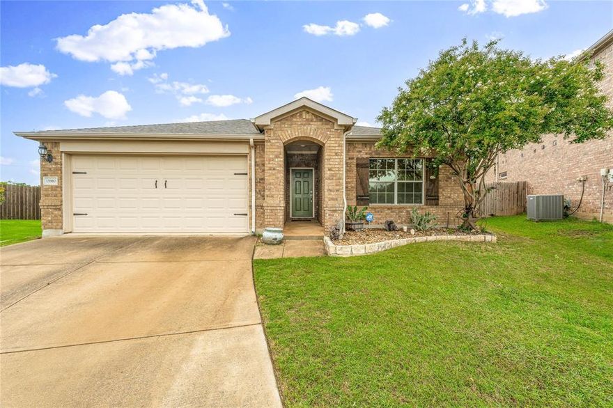 Motivated Seller is offering $3000 in paint-flooring concessions! Welcome to 15980 Avenel Way — a beautifully maintained 2010-built Pulte home that combines a spacious open floor plan with a peaceful, tucked-away location in Fort Worth’s Beechwood Creek. Perfectly situated at the end of a quiet cul-de-sac, this property enjoys one of the largest lots in the neighborhood with no back neighbors, a brand-new privacy fence, and serene front-yard views of the golf course.

Inside, a welcoming foyer leads to two secondary bedrooms and a full bath on one side, offering flexible space for guests, a home office, or even a fitness area. The heart of the home is the expansive open-concept layout, where the kitchen flows seamlessly into the main living area and two distinct dining spaces—perfect for both everyday living and entertaining. The kitchen features ample counter space, a center island, and a walk-in pantry, while the adjoining living area is filled with natural light and calming neutral tones.

The primary suite is a private retreat at the back of the home, complete with a spa-like bath featuring an oversized shower, dual vanities, generous storage, and a large walk-in closet. Recent upgrades include brand-new carpet, a new roof with 30-year shingles, and thoughtful updates throughout.

Step outside to the covered back patio overlooking a large, private yard—ideal for cookouts, relaxing evenings, or hosting friends. A well-kept storage building adds extra functionality without sacrificing green space.

All this just minutes from Texas Motor Speedway, Alliance Airport, Tanger Outlets, and an array of dining and shopping options. Whether you’re a first-time buyer, young professional, or simply seeking a low-maintenance home base with quick access to city conveniences, 15980 Avenel Way offers the perfect blend of comfort, style, and location.