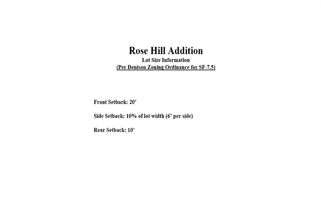 Rose Hill - Land