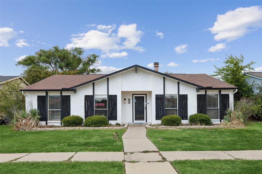 This well maintained single-story home is situated in the heart of all the city has to offer! This home offers lots of natural light, highlighting the soft neutral colors, & on-trend flooring that will accent any decor. The open, airy family room & kitchen offers great indoor-outdoor flow that leads to a fantastic outdoor living area with an expansive custom covered patio, newly installed turf, and a sparkling pool that will certainly be the setting for many future parties & gatherings! 2 living rooms, 2 dining areas, 2 additional bedrooms, a full bathroom, and 2 car garage complete the home. All HVAC replaced in 2023. Water heater tank replaced in August 2024. Roof replaced in 2018 Quick access to major routes & an array of restaurants, shopping, & entertainment to enjoy, including Legacy West, Grandscape, and Lake Lewisville - Pier 121!