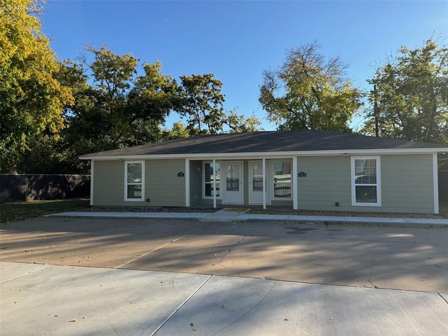 Fully renovated 2 bedroom, 1 bath home with storage. Open floor plan, custom cabinets with granite counters. Updated bathroom and flooring through out. All electric appliances. Includes refrigerator, washer & dryer. Private fenced backyard. Location close to highways, shopping and schools.