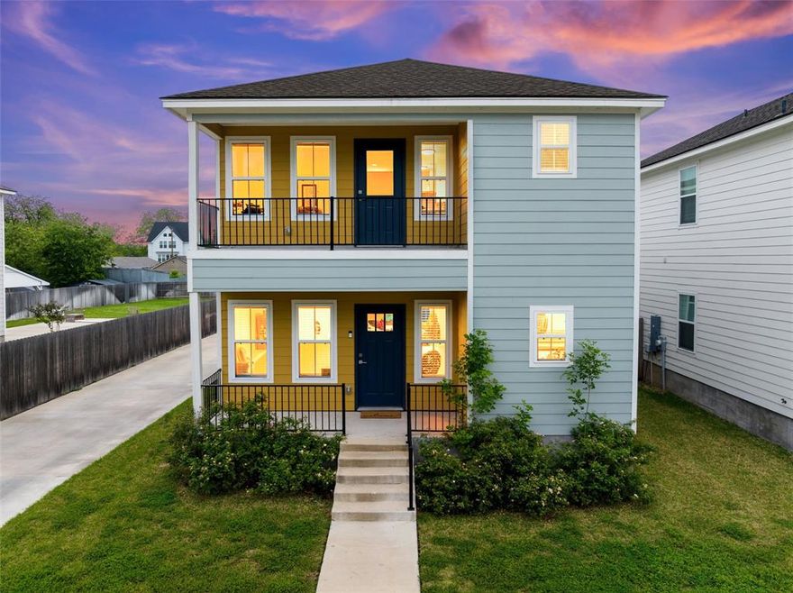 Parent or Investor Buyers! This one checks all the boxes for smart college living and long-term value. Built in 2022 and located in the ever-growing Baylor Bubble, this 4-bedroom, 4.5-bath home was thoughtfully designed with students (and peace-of-mind parents) in mind. Each spacious bedroom features its own private bathroom and walk-in closet—perfect for privacy, comfort, and easy roommate living. The open-concept living and kitchen area creates a natural gathering space, while a convenient half bath downstairs is ideal for guests. With one bedroom and bath on the main floor and three upstairs, the layout offers flexibility for a variety of living arrangements. Enjoy outdoor living with a charming front porch, upper balcony, and a large, private fenced backyard—great for relaxing or entertaining. The home also includes a private driveway with rear parking for added convenience. Located just over half a mile from Baylor University and a short distance to Magnolia Table and I-35, this property offers unbeatable proximity to campus, dining, and commuting routes. No carpet throughout—only durable and stylish luxury vinyl plank flooring for easy maintenance. Whether you're looking for a comfortable home for your student or a strong investment opportunity, this one delivers.