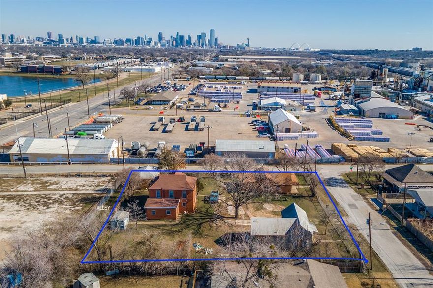 This is a prime investment opportunity to acquire two contiguous commercial lots with approximately 22,000 sq. ft. of land. The IR zoning permits diverse uses suitable for various businesses and is ready for a savvy entrepreneur with a vision to improve its use. The proximity to Trinity Grove, Margaret Hunt Bridge, Bishop Arts, Downtown Dallas, and the Medical District makes it an excellent location for your business expansion or new endeavor. It must be sold with adjoining land at 2811 Bedford Street  (MLS# 21112695). The zoning must be verified with the city of Dallas (several zoning options exist in the area).