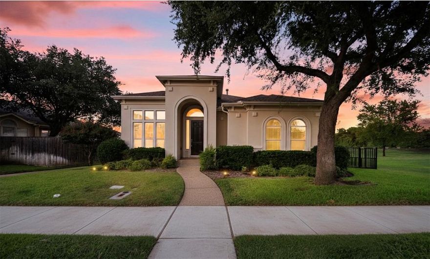 Welcome to 3615 University Park Lane, a home that perfectly blends elegant design with everyday comfort in a gated community. This beautifully designed 3-bedroom, 2-bath house, complete with a private study, feels warm and inviting the moment you walk in. Soaring cathedral ceilings and gorgeous hand-scraped wood floors create a stunning first impression.

The kitchen is a chef's dream featuring a sleek gas cooktop and tons of counter and cabinet space. Bright French doors fill the space with natural light, making it a great spot for hosting friends or enjoying a quiet dinner. You'll love the primary suite, which offers a peaceful sitting area—the perfect place to relax with your morning coffee or a good book.

Outside, the classic masonry stucco exterior offers timeless curb appeal, and the extra green space beside the home gives you a little extra peace and quiet-  a unique feature to this home compared to others in the neighborhood. Living here is more than just a home; it's a lifestyle. You'll have access to a community pool, a playground, sports courts, scenic walking trails, and a fully equipped fitness center. Enjoy peace of mind with on-site patrol guards. Plus, with a great location near shopping, dining, and major highways, you get the best of both community living and city convenience.