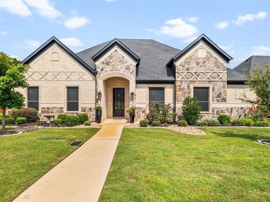 Stunning 3 bedroom, 3 bath home offering a thoughtfully designed living space. The spacious primary suite features a spa like ensuite with dual vanities, a standalone soaking tub, and a decorative tiled shower as well as very large walk in closet. Two secondary bedrooms share a stylish Jack & Jill bath, complemented by an additional full bath. Enjoy flexible living with a dedicated movie room and a private study. The open concept kitchen boasts a large island, dining area, and eat-in breakfast space, perfect for entertaining. Step outside to your private oasis with a beautifully designed pool, cabana, and covered patio overlooking a heavily treed creek and lush landscaping. A true retreat blending elegance, comfort, and resort-style outdoor living!