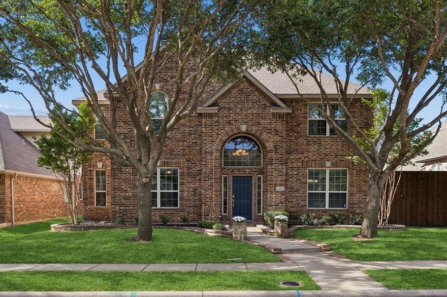 Discover this beautiful two-story, north-facing home in sought-after southwest McKinney, perfectly blending comfort, style, and location. Move-in ready, this home welcomes you with a light, open floor plan and the added benefit of zero carpet on the first floor for easy living and modern appeal.

At the heart of the home, the spacious kitchen shines with granite countertops, updated tile, and ample room for cooking and gathering. The inviting living room is anchored by a striking stone fireplace, creating a warm and stylish focal point. The first-floor primary suite offers both convenience and privacy, complete with two closets for generous storage.

Step outside to your own backyard retreat, an entertainer’s dream. Enjoy a heated pool and spa with a tranquil waterfall, plus an outdoor kitchen and bar perfect for hosting. The space is enclosed by an 8-foot cedar board-on-board fence and complemented by a covered patio for year-round enjoyment.

Ideally located within top-rated Frisco ISD and walking distance to Elliott Elementary, this home also offers easy access to nearby parks, a splash pad, and a large city park just blocks away. A rare opportunity to enjoy exceptional amenities, a prime location, and true Texas outdoor living, all in one stunning property.