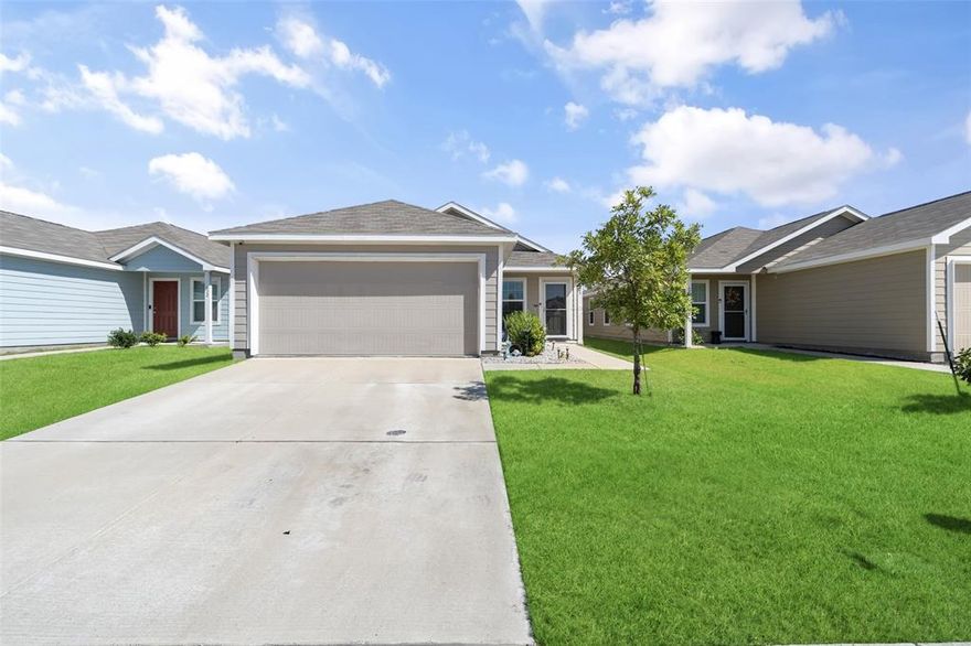 Step onto the charming front porch and into this thoughtfully designed single-story home. An open-concept layout seamlessly connects the kitchen, breakfast nook, and family room—perfect for gatherings and everyday living. From here, step out to the covered patio and enjoy year-round outdoor relaxation. The kitchen offers abundant cabinetry, a convenient breakfast bar, and a spacious pantry. Tucked at the rear of the home, the luxurious owner’s suite features a spa-like bath and a generous walk-in closet. Two additional bedrooms are located at the front, providing privacy and comfort for family or guests. Situated near scenic Lake Lavon, this community enhances your lifestyle with playgrounds, a refreshing pool, and miles of walking trails.