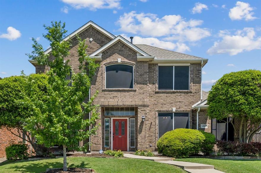 Beautifully maintained home with thoughtful updates and a functional layout designed for everyday living and entertaining. Upon entry, you’ll find a private office space, and formal dining room complete with a convenient butler’s pantry. The open kitchen features granite countertops, stainless steel appliances, and a large bar-top seating area that overlooks the spacious living room. A first-floor half bath adds convenience for guests. The private primary suite is located downstairs and offers dual sinks, two walk-in closets, and newly replaced carpet in 2026. Upstairs features a cozy loft space perfect for a second living area, playroom, or media space, along with three secondary bedrooms. Step outside to enjoy the extended patio overlooking the large grass backyard with plenty of room to relax, entertain, or play. Conveniently located within walking distance to the elementary school and community pool. Major updates include both HVAC systems replaced in 2024, water heater in 2025, dishwasher in 2026, and primary bedroom carpet in 2026.