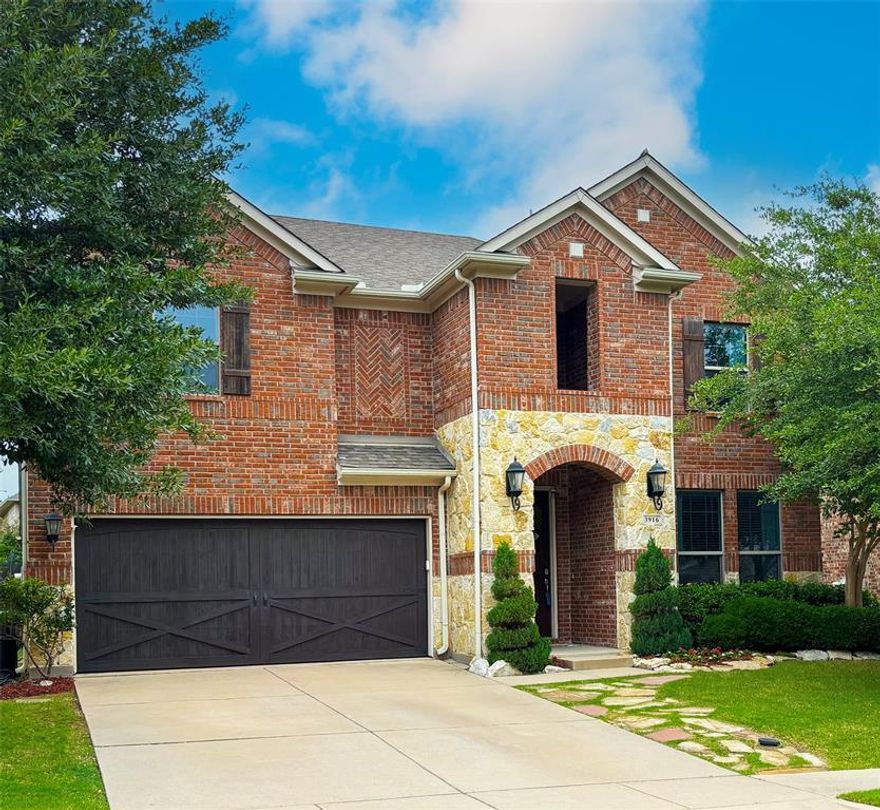 Welcome to a stunning beauty. This gorgeous home nestled in the Inwood Hills community has been featured in multiple National design magazines & is now available! The thoughtfully enhanced residence impresses throughout. Your neighborhood pool & park are blocks away as well as McKinney's Bonnie Wenk Park. Additionally, access to shopping, dining & entertainment options are within 2 miles, including Costco & Cinemark Movies. In the heart of the home, a Chef-inspired kitchen showcases European-styled cabinetry, a new Empava 30in freestanding gas range, marble subway tile backsplash & granite countertops. A custom-built fireplace hearth & mantle provide a stunning focal point in the living room, flooded with natural light. This family friendly space is perfect for everyday living & entertaining. Durable SpillDefense laminate flooring adds balance of style to many rooms freshly painted. Curated touches include upgraded lighting & ceiling fans, crown molding with custom millwork & 6in baseboards in main living areas. Located on the first floor is an office with glass french doors perfect for working from home. Into the expansive mudroom you see updated polished marble flooring, a custom storage bench, hooks, cubbies, & built-in laundry shelving which deliver exceptional organization with elevated style. Bathrooms have been tastefully refreshed with custom framed mirrors, lighting, fixtures, paint, & hardware. Upstairs, 4 spacious bedrooms connect to a 2nd living space & bathroom which is thoughtfully designed. A double vanity with a private shower & toilet enclosure offers simultaneous morning routines & functionality. The home is designed with practicality as well, as it includes spray foam insulation enhancing year-round comfort & energy efficiency. Enjoy Texas evenings on the extended back patio while enjoying gorgeous landscaping. This is an exceptional opportunity for the right family.