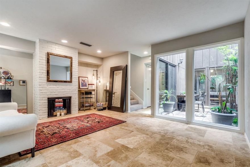 Discover your new condo in the heart of Vitruvian Park! This prime location is perfect for those seeking a vibrant lifestyle combined with low maintenance living. Just steps from park trails, restaurants, Brookhaven Golf Course, sand volleyball, pickleball, tennis courts, and more making it an ideal choice for both investors and homeowners!

Rest easy knowing that major repairs have already been taken care of: the HOA covered foundation work in 2022 and a roof replacement in 2020. HOA dues also include select utilities water, sewer, gas, blanket insurance, and common area maintenance. Buyers should verify all details regarding HOA coverage for accuracy, including any further HOA coverage. Plus, a new water heater was installed by the seller in 2023.

This condo features two spacious master bedrooms, each with an en-suite full bath and walk-in closet. The condo features an atrium-courtyard, perfect for gardeners or as a bonus space. The layout is ideal for a work from home office.

Convenient covered parking is located just outside the unit door, along with a large storage room. The fenced backyard provides privacy and a safe space for pets.

This condo is move-in ready! Don’t miss out on this fantastic opportunity!