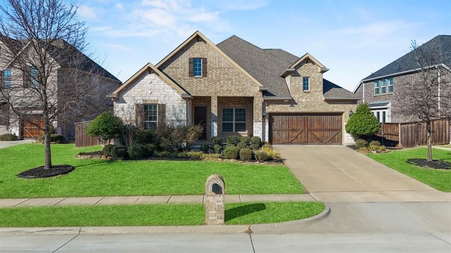 Located in the highly desirable Trinity Falls community, this beautifully crafted **Gehan Homes** residence sits on a premium 60-ft lot, offering a rare combination of space, privacy, and curb appeal.

Step inside to soaring ceilings, abundant natural light, and rich engineered hardwood floors that create an open, inviting feel throughout the main living areas. The thoughtfully designed open-concept kitchen is ideal for both everyday living and entertaining, featuring stainless steel appliances, granite countertops, subway tile backsplash, an oversized island, and stylish pendant lighting.

The spacious living room is anchored by a cozy fireplace, making it the perfect gathering space. A standout feature of this home is the **private office with French doors**, offering excellent flexibility—it can easily function as a **guest room, nursery, or potential 4th bedroom option** with minor modifications, giving buyers added versatility to fit their needs.

The layout provides separation and privacy, with secondary bedrooms tucked away from the primary suite. The primary retreat offers a relaxing escape with a garden tub, dual vanities, and a large walk-in closet. Upstairs, a generous game room with its own half bath creates the perfect space for entertainment, work, or play.

Additional highlights include a mudroom, ample storage, and a well-sized backyard ready to be customized for outdoor living.

Enjoy resort-style amenities in the 2,000-acre Trinity Falls community, including a clubhouse, multiple pools, fitness center, dog park, playgrounds, splash pad, fishing lake, pickleball courts, amphitheater, and an 18-hole disc golf course.

Conveniently located near Frazier Elementary School, with easy access to H-E-B, Highway 380, and major commuting routes.

**Flexible layout, premium lot, and move-in ready—this home offers exceptional value in one of McKinney’s most sought-after neighborhoods.**
