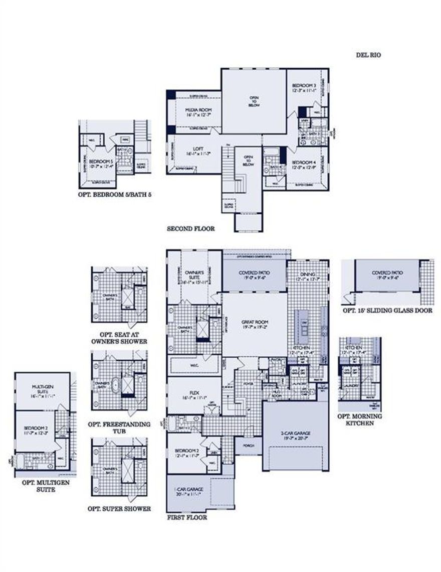 MLS# 21029044 - Built by William Ryan Homes - Dec 2025 completion! ~ With 3,643 sq. ft., 4 bedrooms, 4.5 baths, and a 2-car garage, the Del Rio II is designed for both luxury and functionality. The first-floor owner’s suite features soaring sloped ceilings, while the great room’s three expansive windows fill the space with natural light and stunning backyard views. The second-floor offers a spacious loft, media room, 2 bedrroms and 2 bathrooms. This home comes with upgrades like an electric fireplace, freestanding tub, and flex room. The Del Rio II is a combination the perfect balance of style, and space, an ideal home for modern living.