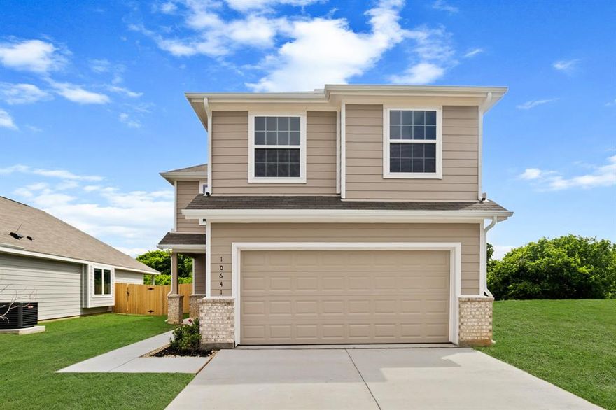 Love where you live in Deer Creek in Fort Worth, TX! The Lowry floor plan is a spacious 2-story home with 4 bedrooms, 2.5 baths, and 2-car garage. This home has it all, including vinyl plank flooring throughout the common areas! The first floor offers the perfect space for entertaining with a peninsula kitchen open to both the living and dining areas! The gourmet kitchen is sure to please with 42-inch cabinetry and granite countertops. Retreat to the Owner's Suite featuring granite countertops, a separate tub and shower, and a walk-in closet. Enjoy the great outdoors with a covered patio and no back neighbors! Don’t miss your opportunity to call Deer Creek home, schedule a visit today!
